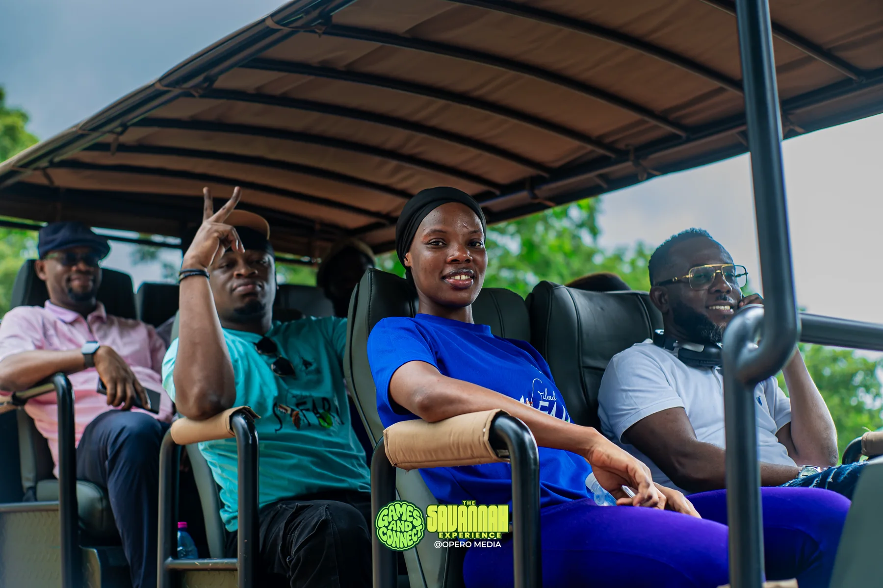 Games and Connect members enjoying a safari ride at the Savannah Experience