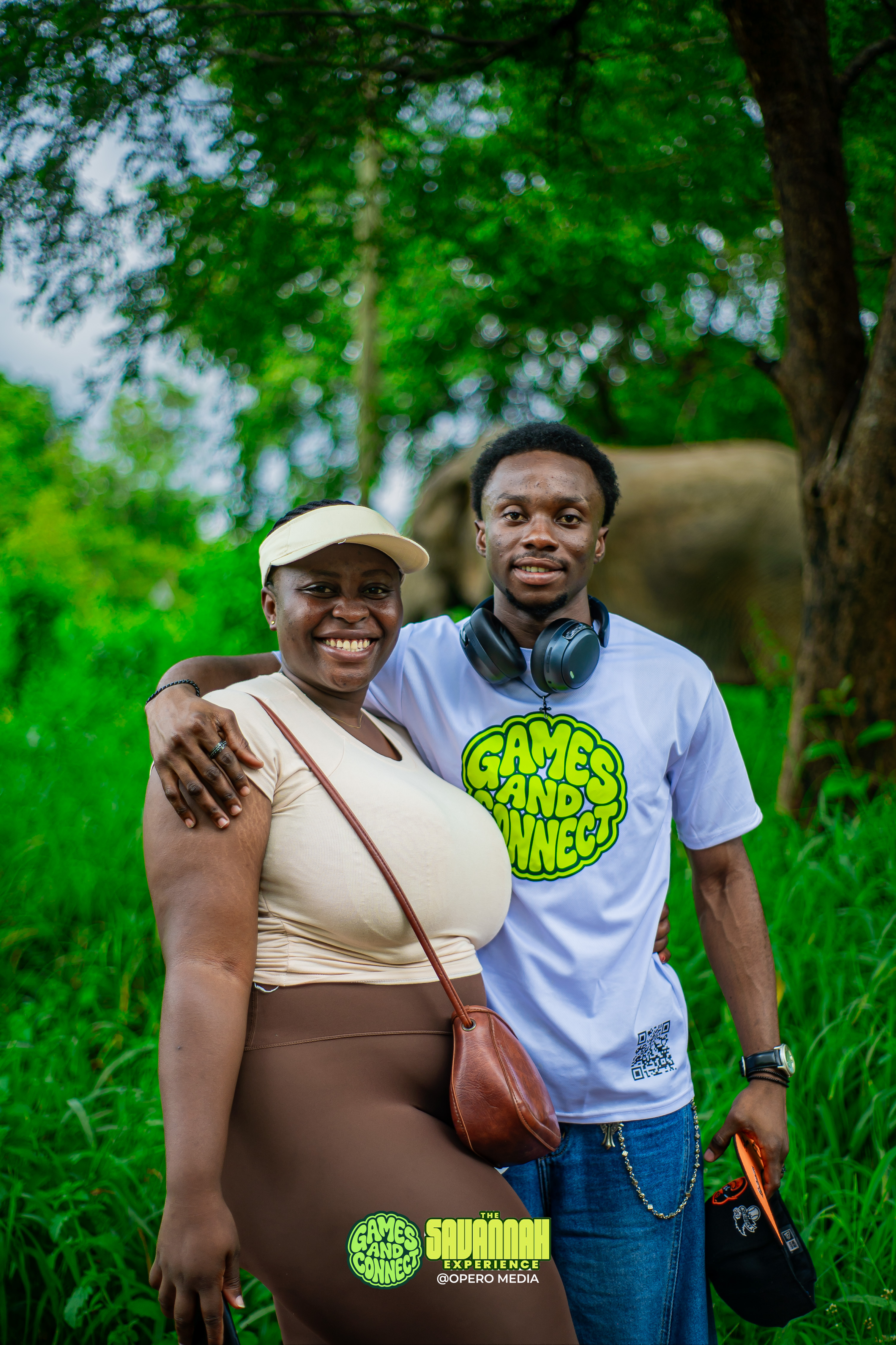 Two Games and Connect members smiling together at the Savannah Experience
